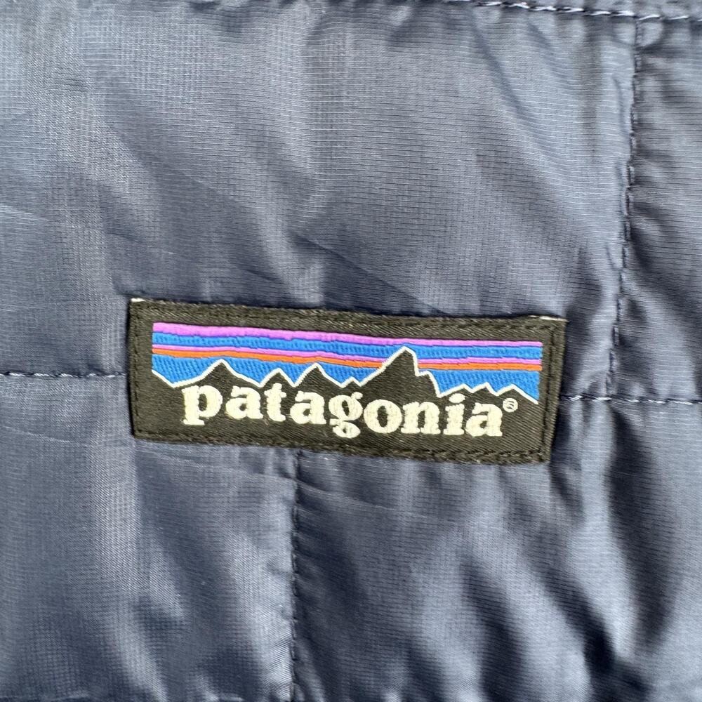 Patagonia Jacket Mens XL Blue Nano Puff Insulated Full Zip Hiking Outdoors - Picture 3 of 11